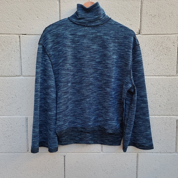 Free People Sunny Days Turtleneck Sweater Blue XS - Picture 3 of 15